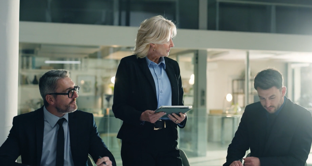 business professionals using nimbus compliance